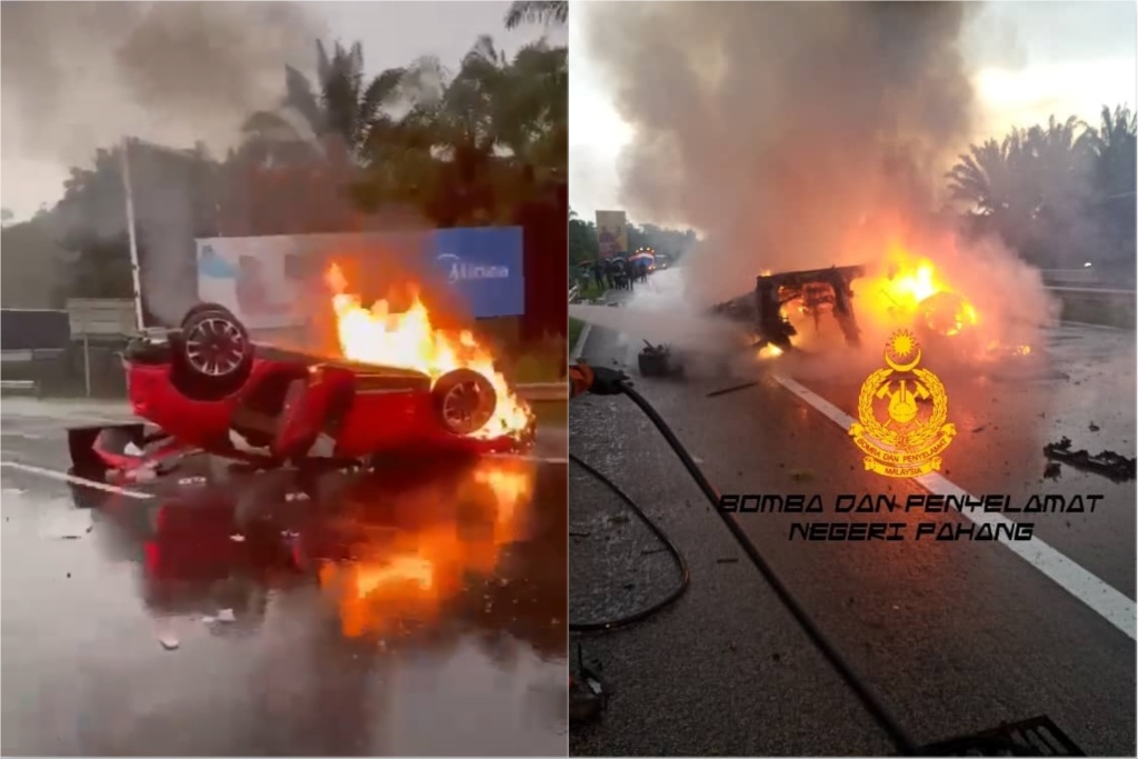 lamborghini urus terbakar