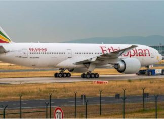 Pesawat Ethiopian Airlines tersilap mendarat di lapangan terbang belum siap