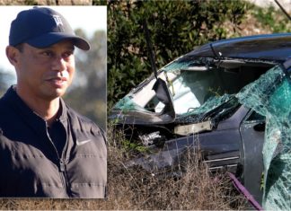 Tiger Woods kemalangan kerana pandu terlalu laju