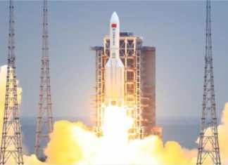 Roket Long March 5B milik China berkecai di Lautan Hindi