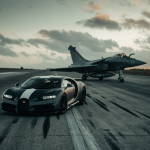 bugatti chiron dassault rafale drag 01