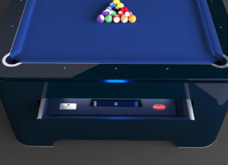 Meja pool Bugatti dari gentian karbon, harga RM1.2 juta!