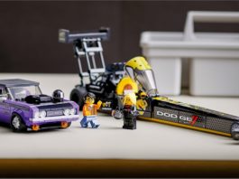 Lego Top Fuel Dodge siap ada model Challanger 1970, khas untuk peminat drag