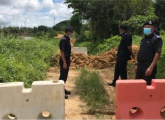 Polis terpaksa gali lubang di lorong tikus elak rentas negeri