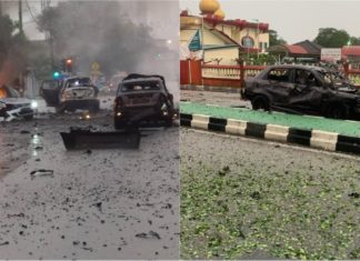 Puntung rokok punca Proton Iswara Aeroback bawa mercun bola meletup