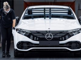 Sedan elektrik mewah, Mercedes-Benz EQS mula dipasang di Jerman