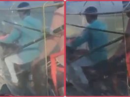 Lelaki di India ubah suai motosikal demi lindungi diri daripada Covid-19