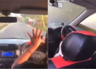 Kereta terhumban dalam air gara-gara pemandu syok menari TikTok