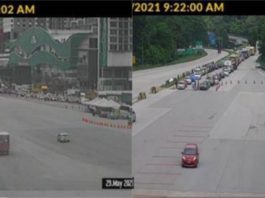 Lalu lintas di tol Gombak dan Sungai Besi mulai sesak