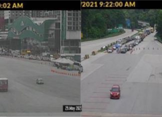 Lalu lintas di tol Gombak dan Sungai Besi mulai sesak