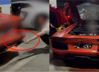 Lamborghini Aventador rosak selepas diguna untuk panggang daging babi