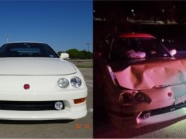 Pemilik tak sempat merasa, Acura Integra Type-R hancur selepas menang bidaan Acura Integra Type R