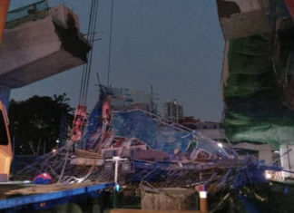 Binaan konkrit lebuhraya DASH runtuh