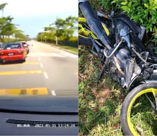 Pemandu Axia langgar lari penunggang motosikal ditahan, dakwa mengantuk