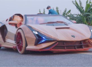 Lamborghini Sian dari kayu ini mungkin hadiah paling gempak untuk anak anda!