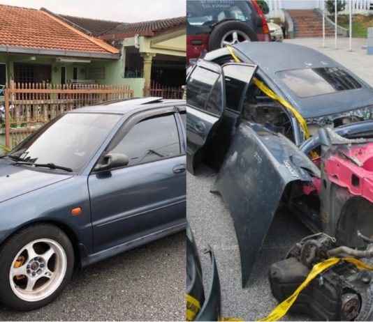 Proton Wira hilang selama dua bulan ditemui di kedai besi buruk