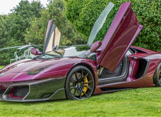 Huber Automotive tawar kit badan gentian karbon untuk Lamborghini Aventador