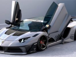 Kit badan terakhir dari Liberty Walk untuk Lamborghini Aventador