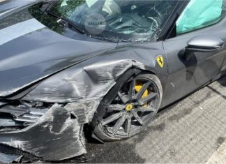 Ferrari SF90 rosak teruk rempuh penghadang jalan, berapa pula kos baik pulih?