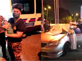 Tak sempat ke hospital, suami masuk balai bomba minta pertolongan isteri bersalin