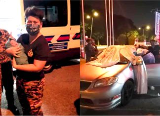 Tak sempat ke hospital, suami masuk balai bomba minta pertolongan isteri bersalin