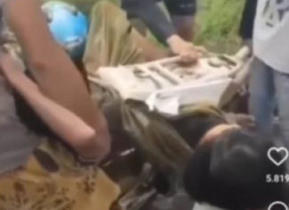 Gara-gara kain berpintal pada tayar, remaja ini terseret masuk bahagian belakang motor