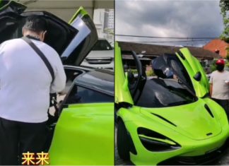 Pelanggan terkejut rider GrabFood hantar pesanan naik McLaren 720S!