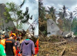 Pesawat C-130 Hercules tentera Filipina terhempas, 45 maut