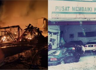 Bengkel kenderaan diusahakan lebih 30 tahun hangus sekelip mata