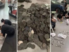 Pengusaha tepung bawa 10 beg duit syiling beli kereta secara tunai