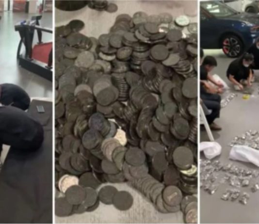 Pengusaha tepung bawa 10 beg duit syiling beli kereta secara tunai