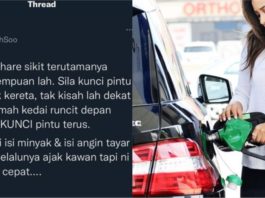 Wanita kongsi detik cemas hampir jadi mangsa ragut di stesen minyak