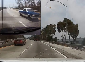 ‘Batang logam terbang’ tiba-tiba hentam cermin kereta