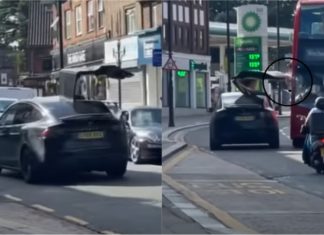 Nak show off pintu Falcon Tesla Model X, lain pula yang jadi….