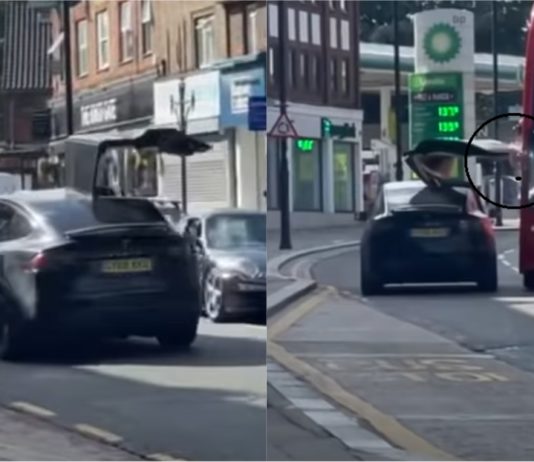 Nak show off pintu Falcon Tesla Model X, lain pula yang jadi….