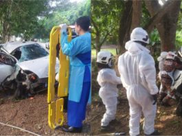 Saksi: “Saya lihat Myvi tu berpusing banyak kali sebelum hentam pokok”