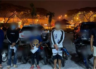 Sekumpulan remaja ditahan melepak dan berlumba, kan dah mendapat!