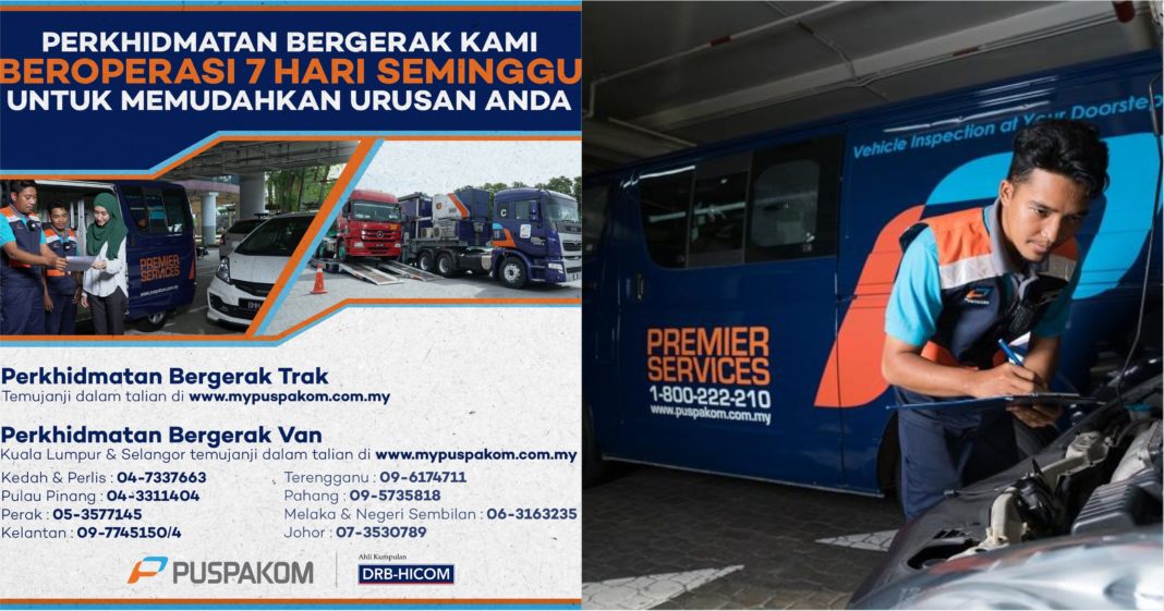 Perkhidmatan Unit Pemeriksaan Bergerak Puspakom Kini Beroperasi Hingga Hujung Minggu Motoqar
