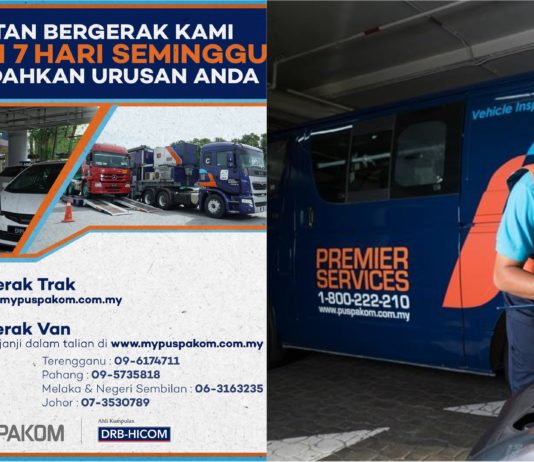 Perkhidmatan Unit Pemeriksaan Bergerak Puspakom kini beroperasi hingga hujung minggu