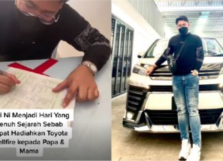Tak jadi beli kereta idaman Mustang demi hadiahkan Toyota Vellfire buat mak ayah