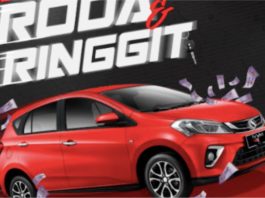 Boleh menang hadiah utama Perodua Myvi dan RM10k melalui Hot FM Roda & Ringgit