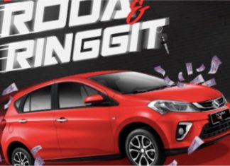 Boleh menang hadiah utama Perodua Myvi dan RM10k melalui Hot FM Roda & Ringgit
