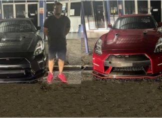 Berlumba lawan arus, polis tahan pemandu Nissan GTR R35, BMW M6 dan Mercedes