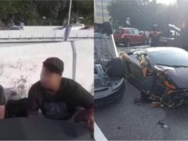 Lamborghini sodok kereta hingga terbalik, pemilik dedah kereta dipandu pekerja bengkel bukan kereta sewa