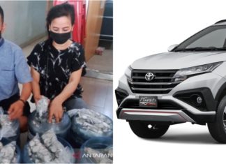Hasil tabungan duit syiling tiga tahun, pasangan ini beli Toyota Rush