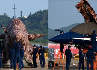 Tentera udara China dedah dron WZ-7 altitut tinggi intip sempadan dan jet pejuang J-16D