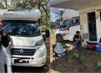 Keluarga ini beli Motorhome dari UK bercuti keliling Terengganu
