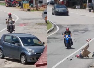 Simpang berhantu…rider ini rempuh belakang Myvi waktu jalan lengang