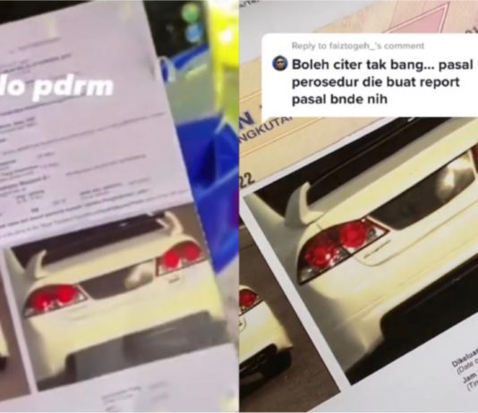 Baru sedar kereta Myvi kena klon dengan Honda Civic, selepas terima saman AES