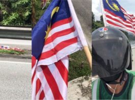 Rider ini buat pusingan-U 1km semata ingin kutip bendera jatuh di tengah jalan